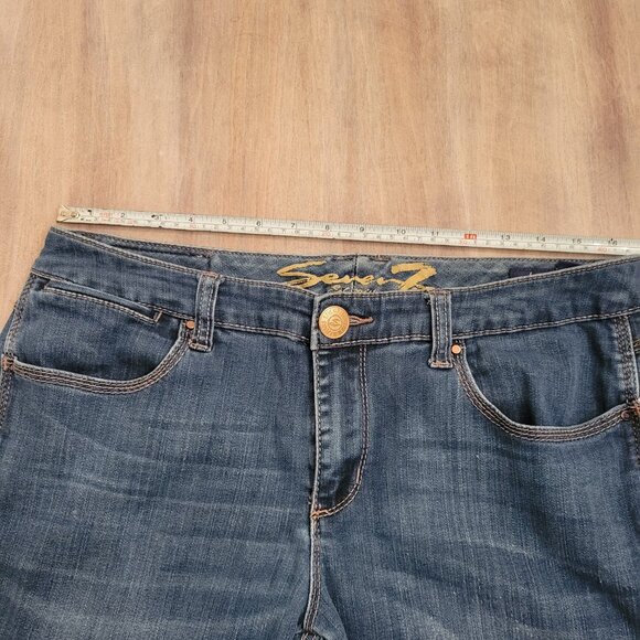 Seven 7 Legging Booty Shaper Jeans Dark Wash Womens Sz 14 - Picture 8 of 11